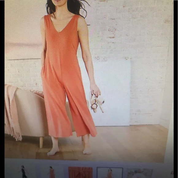 COPY - Any Body Cozy knit, wide leg jumpsuit; medium - Picture 3 of 4